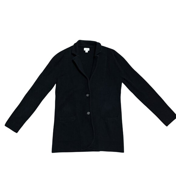 J.Crew Schoolboy Sweater Blazer Black Size S | Cotton Knit Preppy Academia | G93 - Picture 6 of 16